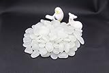 Yes!U 500 pcs White Glow in the Dark Pebbles come 20 decorative shelves - Garden Pebbles, Glow Stones Walkways Outdoor Decor Aquarium Fish Tank Decorative Stones Path Lawn Yard Walkway