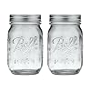Ball Glass 389579 Pint Regular Mouth Mason, 2 Count (Pack of 1), Clear