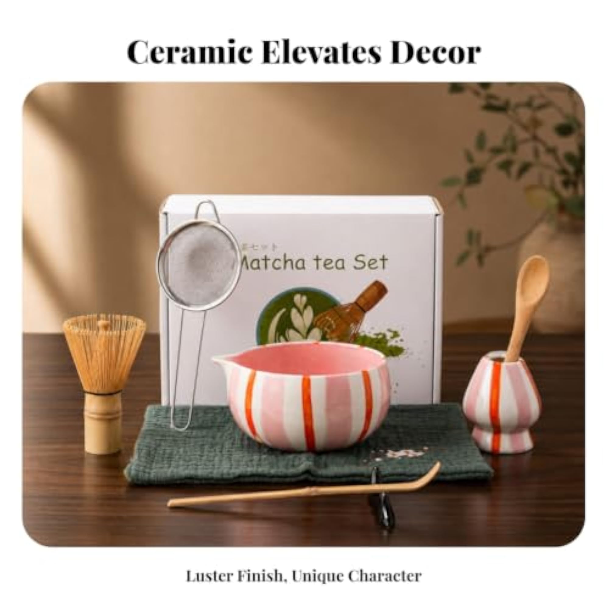 8 Pieces Hand-Painted Matcha Ceremony Set