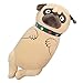 LEIhhdy 45cm-90cm Hund Plüsch Mops Spielzeug Weiche Kuscheltiere Shar Pei Mops Puppe Dekokissen Heimtextilien Kindergeburtstag Weihnachtsgeschenke-45cm,Auburn