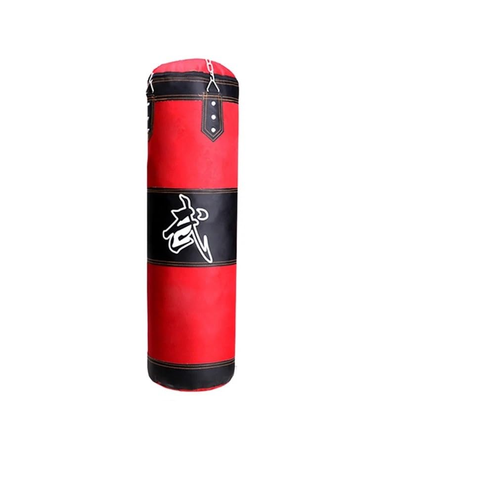 Sacco Boxe Sacco da Boxe con Gancio a Catena in Metallo Bounce Back Sandbag Pressure Relief Attrezzatura Sportiva Sacco da Box(120CM)