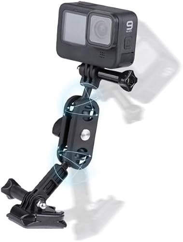 360 Pivot Magic Arm Helmet Mount Adapter Holder - Black