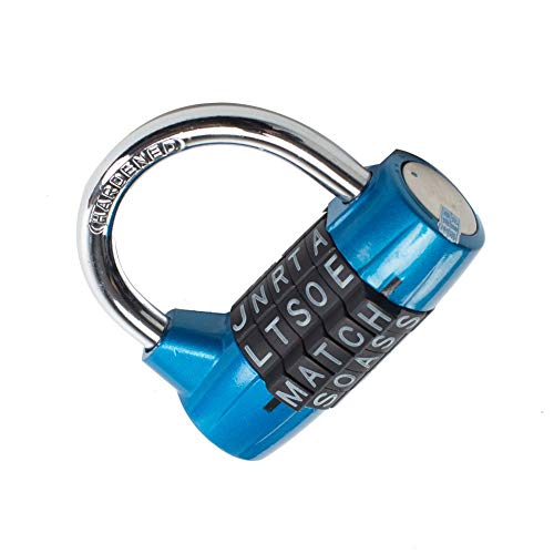 Large Extended Beam Storage Cabinet Door Handle Combination Lock Padlock Password Lock, Gym Lock, 5-Digit Combination Padlock, Security Padlock, Luggage Locker, Wardrobe, Gym Locker (Blue-01) #TOP5
