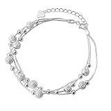 Classique éLéGant : Ce Bracelet à EmboîTement Multicouche éLéGant Et éLéGant Est Fabriqué Par De Vieux Artisans, Parfait Pour Le Luxe Simple Au Quotidien. Confortable, LéGèRe Et éLéGante. RaffinéE Et éTincelante, Cette ChaîNe Classique A Une Sophistication De Luxe Qui Peut êTre PortéE Avec Des Looks DéContractéS Ou Formels.