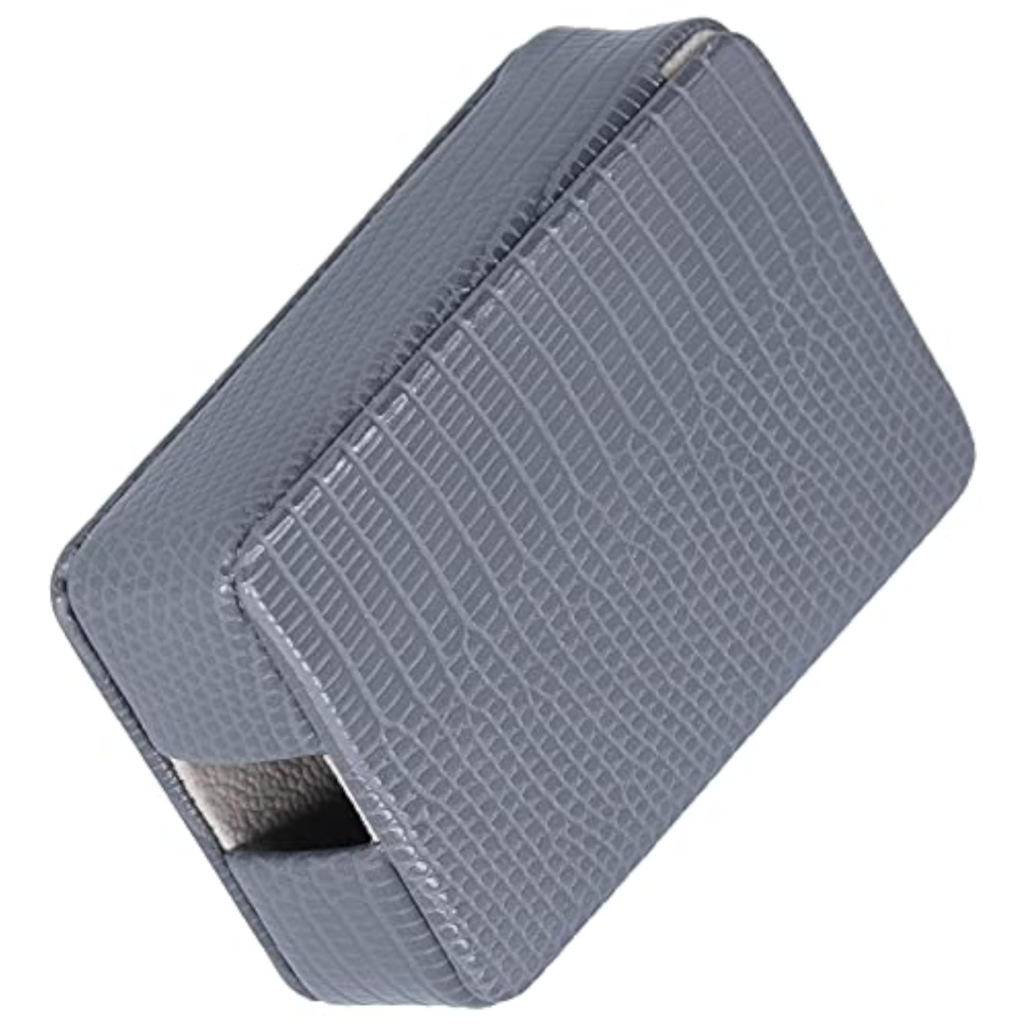 Magnetic PU Cigarette Case for Outdoor Use (Crocodile Gray)