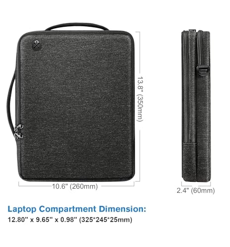 Funda para portátiles FINPAC con acolchado antigolpes y correa de hombro ajustable 6