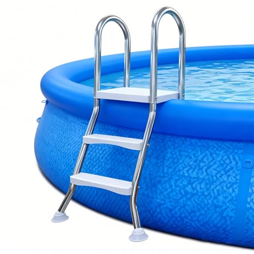 Escalera para piscina de 2 pasos de acero inoxidable 55.5 in miniatura 1