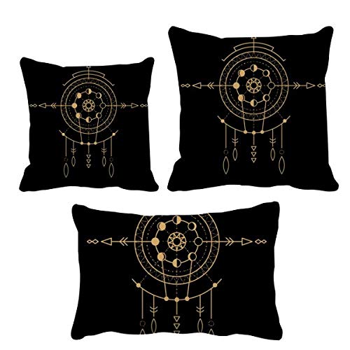Housse de coussin géométrie alien circle pour décoration salon moderne