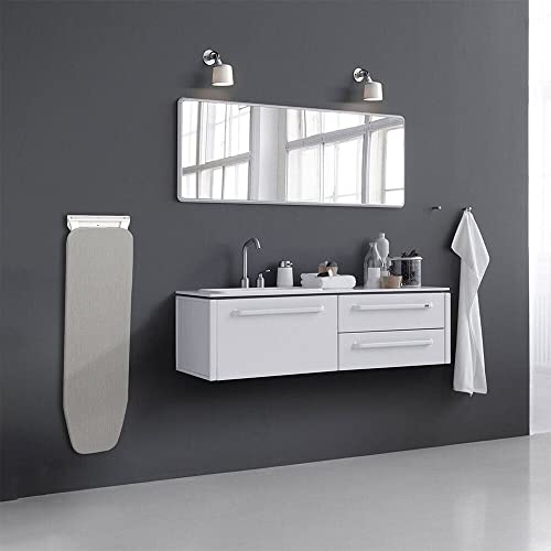 Ironing Board Cabinet Wall Mounted, Cabinet with Built-in Ironing Board, Foldable Ironing Storage Station with Mirror for Home, Apartment & Small Spaces, Easy-Release Lever - Image 8