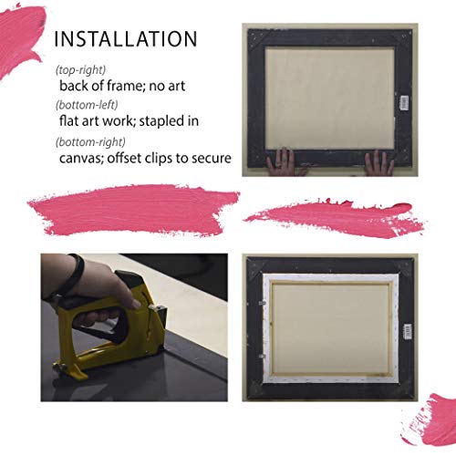 Creative Mark Wooden Plein Air Frames For Canvas Paintings – Gold Leaf Lined Vintage Frame – 16” X 20” #TOP4