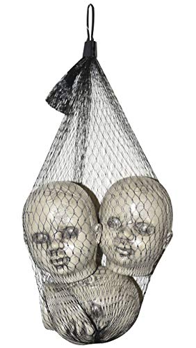 Sunstar creSet 3 Zombie Baby Doll Heads Creepy Halloween Decor