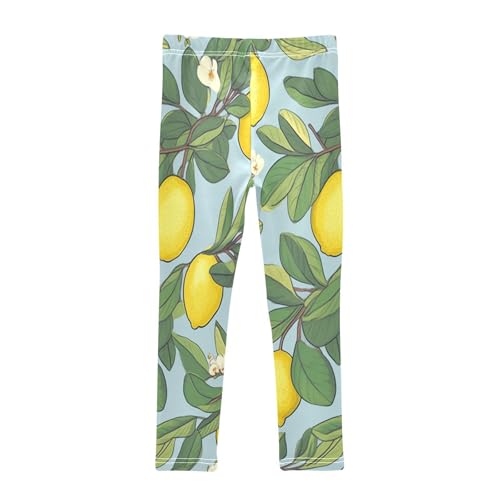 Bolaz Toddler Girls Leggings Printed Yoga Pants Leggings Lemon Fruit for Kids2