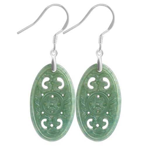 Boucles d'oreilles en jadeite naturelle de categorie A pour femme