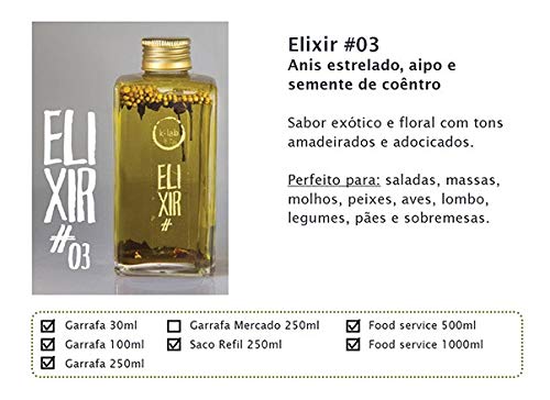 Azeite Elixir #3 (Anis, Coentro e Aipo) - 250ml