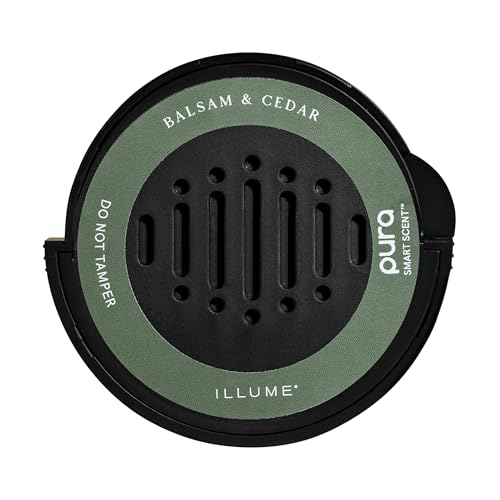 Image of Pura Car Scent Refill - Fragrance for Pura Car Diffuser - Clean & Safe Luxury Diffuser Scent - Long-Lasting Fragrance for 30 Days of Aroma - Fall & Winter Household Essential - Balsam & Cedar