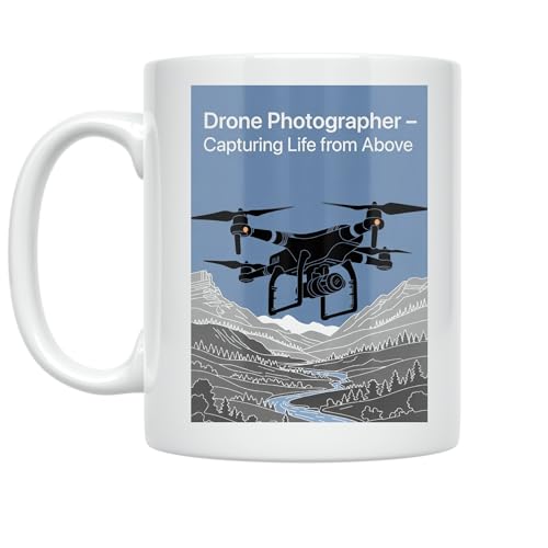 Drone Photographer Coffee Mug - Capturing Life from Above Design