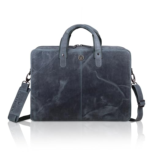 Image of WildHorn Leather Laptop Messenger Bag for Laptop /MacBook up to 15 inch| Padded Laptop Compartment |Office Bag I 365 Days Warranty