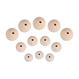 Das Paket enthält 60 Stück, 3 natürliche Rundholzperlen (20 mm / 25 mm / 30 mm), jede Größe hat 20 Stück, erfüllt Ihre unterschiedlichen DIY-Anforderungen