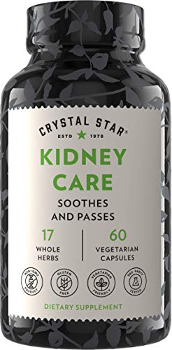 Crystal Star Kidney Care (60 Capsules) â€“ Herbal Supplement for Kidney Cleanse, Detox & Support - Stone root, Gravel Root & Hydrangea rootâ€“ Helps prevent Kidney Stones - Non-GMO & Gluten-Free