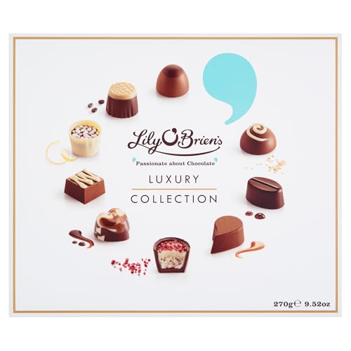 Lily OBriens Luxury Collection Chocolates 270g Assorted Milk Dark & White Chocolate Gift Box