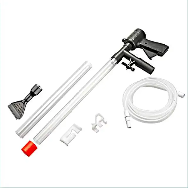 PetFriends Professional Aquarium Vacuum Cleaner Set with Algae Scraper - Manual Gravel Cleaner