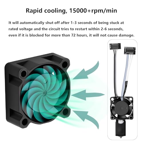 P1S P1P Hotend Komplettset, kompletter Hot End Druckkopf mit Keramik-Heizung, Thermistor, 0.4mm gehärtete Stahldüse, Hotend Ersatz für Bambu Lab P1 Serie 3D Drucker