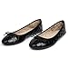 Alpine Swiss Women’s Aster Ballet Flats | Patent Leather Slip-On Shoes | Quilted Pillow Stitch | Rounded Toe | Everyday Comfortable Fashion Footwear PT BLK 7