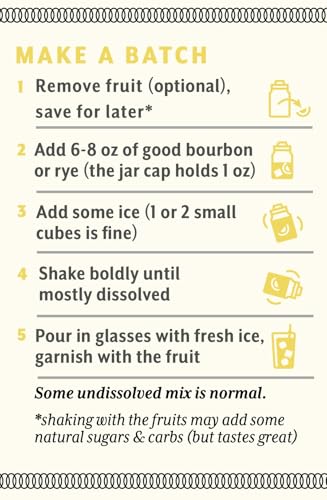 Double Zero Instant Cocktail Old Fashioned Mix - Instant Craft Cocktails, Sugar Free, GLP-1 and Keto approved - A Sophisticated Escape to Simpler Times (Makes 4-6 Drinks) A terrific gift for Men, Women, Boss, yourself. Your new favorite Old-Fashioned.