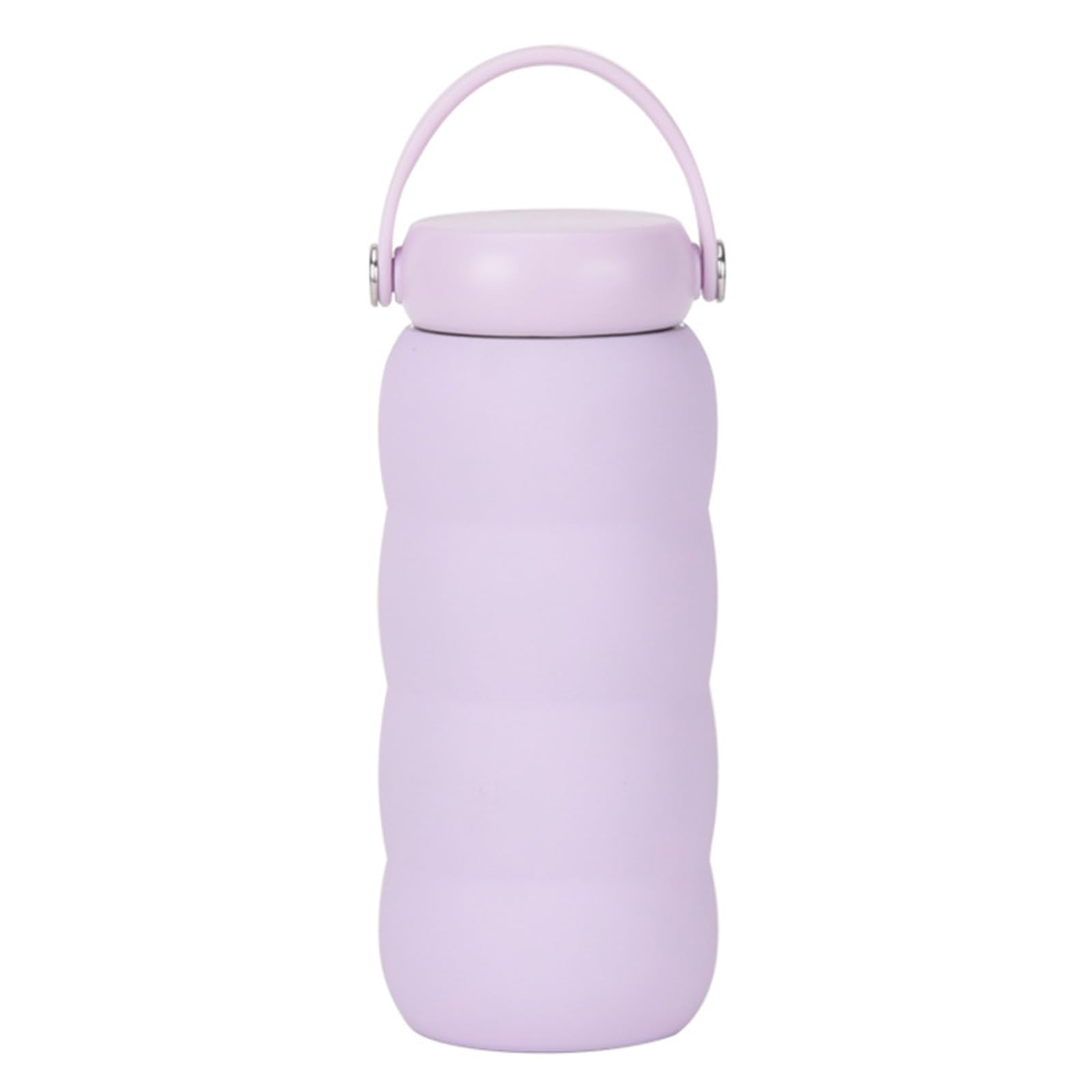 Sbshiouu Light Purple1 600Ml Stainless Steels Thermals Water Bottle With Leakproof Lid For Camping And Commuting Stainless Steels Water Bottle