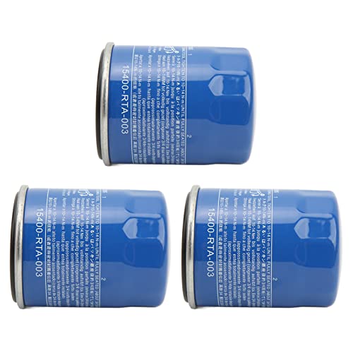 Aramox Engine Oil Filter,3Pcs Oil Filter 15400-Rta-003 Oil Filter For Accord Civic