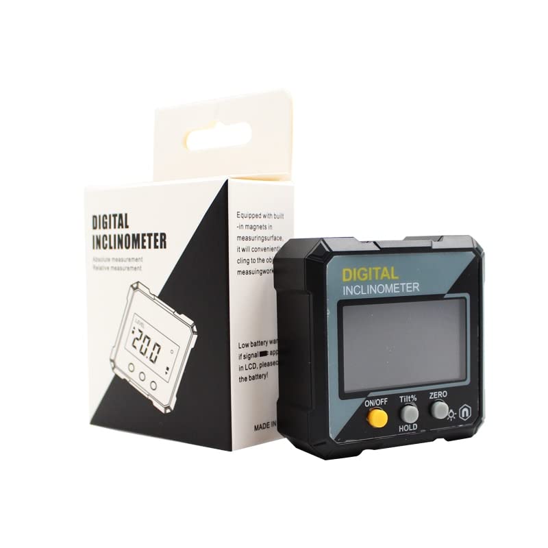 Digital Protractor Mini Type Inclinometer 360 Degree Level Magnetic Base Measuring Tools