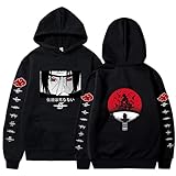 Unisex Anime Hoodie Uchiha Itachi Long Sleeve Drawstring Sweatshirt Uchiha Itachi Hoodies With Pocket (Color : 9, Size : XX-Large)