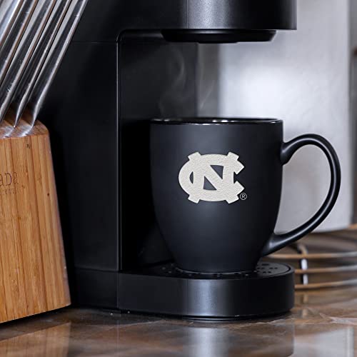 Image of Rico Industries NCAA Primary 15-Oz Personalized Matte Black Bistro Mug - for Hot or Cold Drinks