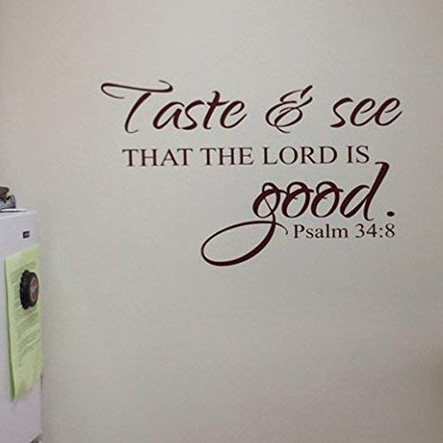 Miniatura 3 de Psalm 348 Taste and see that the Lord is Good Vinyl Wall Decal by Wild Eyes Signs. Kitchen Blessing, Vinyl lettering, Wall Art, Sticker, PS34V8-0001