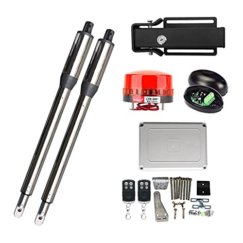 Motor Puerta Corredera, 30 0KG Accionamiento automático de la puerta de la puerta de giro con control remoto Bloqueo eléctrico Luz de advertencia Operador de puerta de la puerta del operador del motor