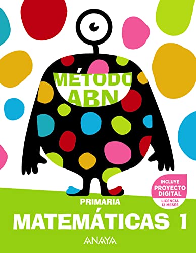 Portada de Matemáticas Abn 1º Educacion Primaria Cuaderno