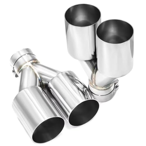 Tubo de escape doble plano brillante: adiós a la cola oxidada de tu coche 6
