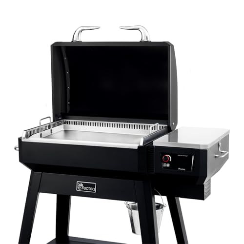 recteq Pellet Grill SmokeStone RT-480SS, Outdoor Griddle Grill with Even Temperature, Rolled Steel Cooktop - Image 5