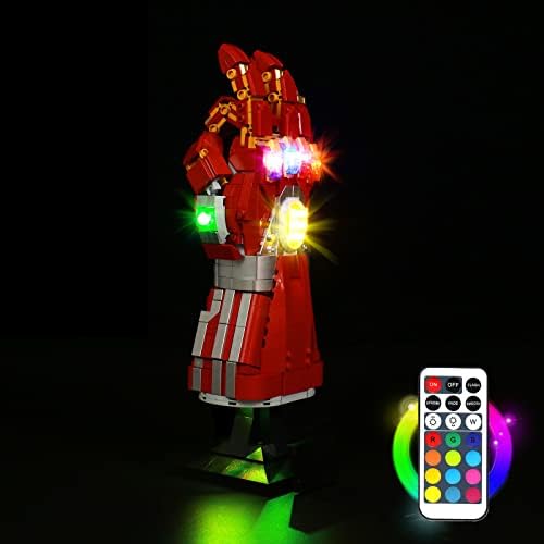 BrickBling Electric Light, Multi-Color Changeable Base, Shining Stones, Perfect for Display, Compatible with LEGO 76223 Global Recycled Standard Global Recycled Standard Global Recycled Standard