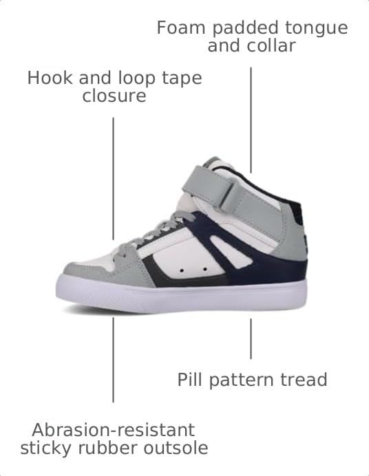 DC Shoes Kids Pure HI Top EV Skate Shoe by DC SHOES - Used condition - Image 3