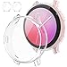 Tensea Compatible with Galaxy Watch Active 2 Case, 2 Packs Soft TPU Bumper Full Around Screen Protector Cover for Samsung Galaxy Watch Active2 40mm (Clear, 40mm)
