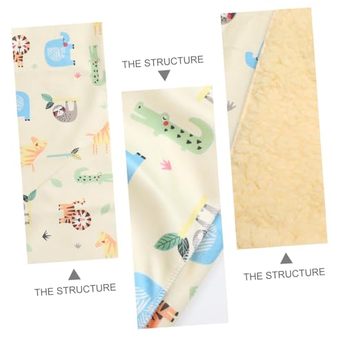 Couverture peluche enfant TOYANDONA en polyester corail lavable