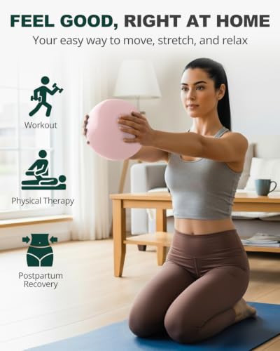 Image of Trideer Yoga Ball for Exercise, Pilates, Core & Balance Training, Stability Ball for Pregnancy & Birthing Prep, Physical Therapy, Daily Stretching, Office Chair for Active Sitting, Quick Pump Included