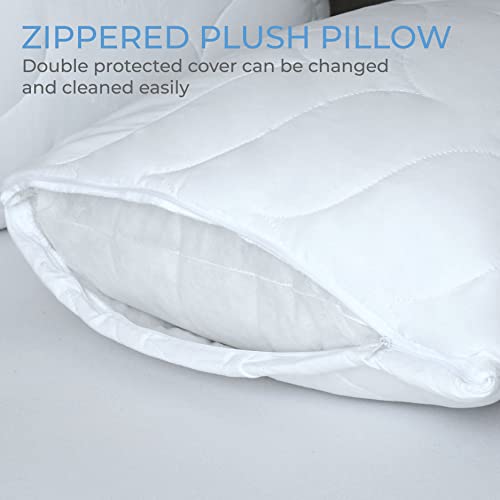 Laurabenasse Sapphire Plus Quilted Bed Pillows For Sleeping, Queen-Size Hotel Standard 10 Pack Pillows, Microfiber Washable Queen Size Pillows Set Of 10 #TOP4