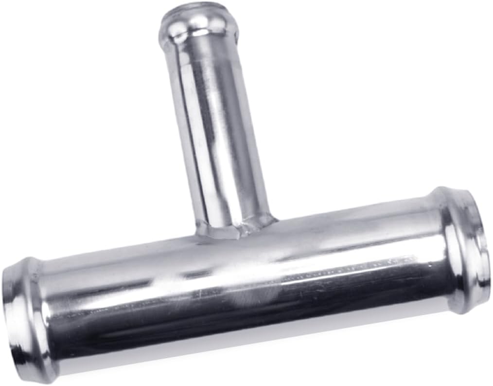 2pcs 1" x 1" x 5/8" T Shape Tee Heater Hose Fitting 25mm 25mm 16mm Connector Adapter Reducer