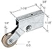 CRL 1" Steel Ball-Bearing Center Groove Sliding Screen Door Roller with 3/8" Wide Housing - Package