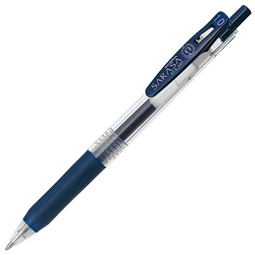 Bolígrafo gel Zebra Sarasa Clip B-JJE15-FB 1.0 azul negro, pack 10
