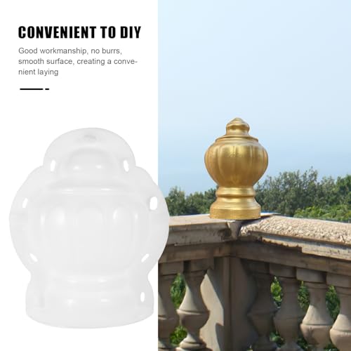 Molde de columna romana STOBAZA de plástico blanco para hormigón y decoración de parques 8