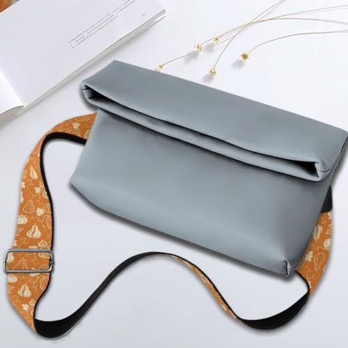 Image of Adjustable Purse Strap Replacement, Wide Shoulder Canvas Bag Strap, Crossbody Handbag Strap