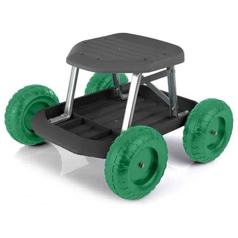 Pure Garden Garden Cart Scooter with Seat Cover
